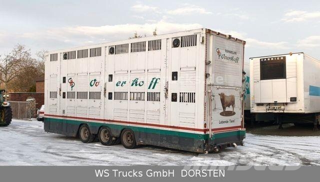 Menke-Janzen Tandem 3 Achsen 2 Stock Eigenes Aggre Viehtransportanhänger