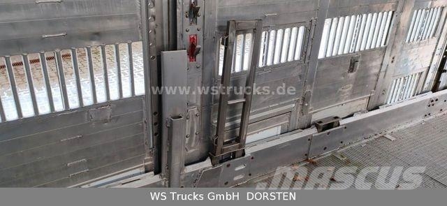 Menke-Janzen Tandem 3 Achsen 2 Stock Eigenes Aggre Viehtransportanhänger