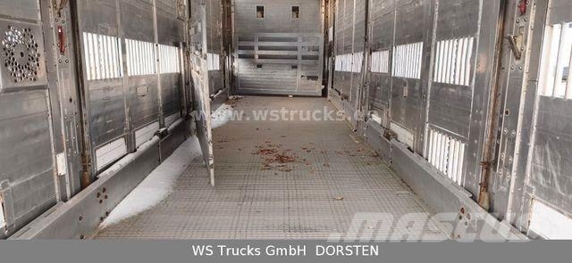 Menke-Janzen Tandem 3 Achsen 2 Stock Eigenes Aggre Viehtransportanhänger