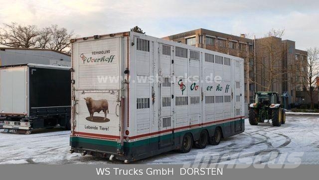 Menke-Janzen Tandem 3 Achsen 2 Stock Eigenes Aggre Viehtransportanhänger