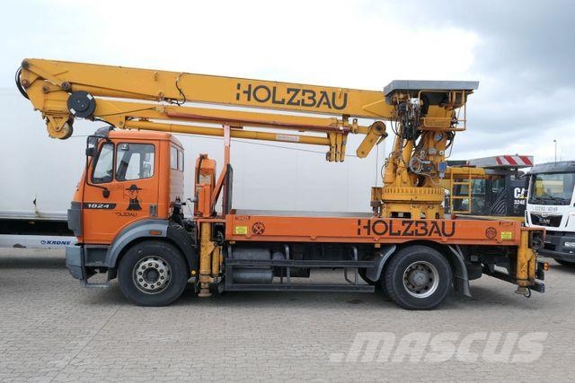 Mercedes-Benz 1824 4x2, Effer 39000BL 2S, 29m, Funk, Seilwinde Camiones grúa