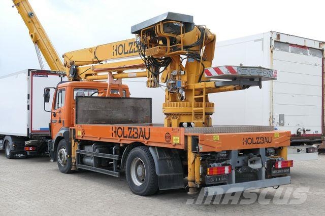 Mercedes-Benz 1824 4x2, Effer 39000BL 2S, 29m, Funk, Seilwinde Camiones grúa