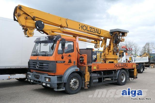 Mercedes-Benz 1824 4x2, Effer 39000BL 2S, 29m, Funk, Seilwinde Otros camiones