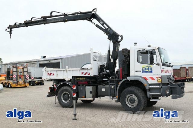 Mercedes-Benz 1828 AK 4x4, Hiab 166 DS-3, Funk, Seilwinde, AHK Tipper trucks