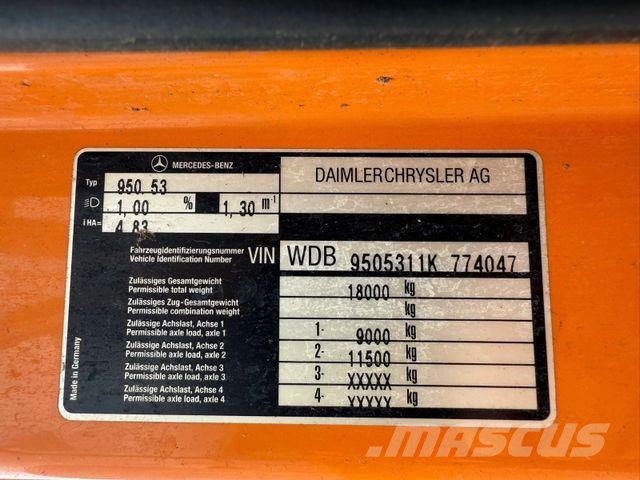 Mercedes-Benz 1828 KEHRMASCHINE 清掃車