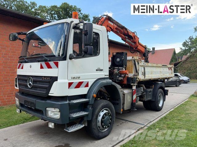 Mercedes-Benz 1829 4x4 Atlas 120.2E 13m-1t 5+6 StK +FB Camiones bañeras basculantes o volquetes