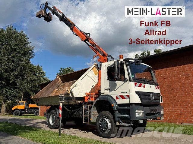 Mercedes-Benz 1829 4x4 Atlas 120.2E 13m-1t 5+6 StK +FB Camiones bañeras basculantes o volquetes