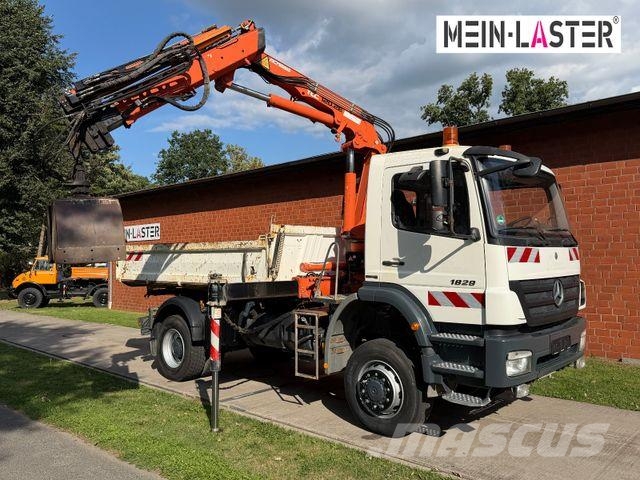 Mercedes-Benz 1829 4x4 Atlas 120.2E 13m-1t 5+6 StK +FB Camiones bañeras basculantes o volquetes