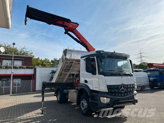 Mercedes-Benz 1835 Arocs 3Skipper MEILLER + PK14501 SLD5 Kran Kipper