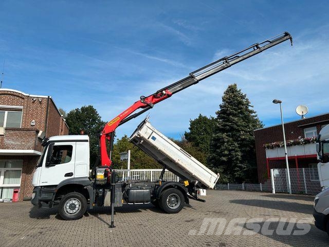 Mercedes-Benz 1835 Arocs 3Skipper MEILLER + PK14501 SLD5 Kran Kipper