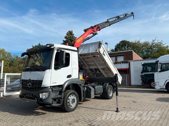 Mercedes-Benz 1835 Arocs 3Skipper MEILLER + PK14501 SLD5 Kran Kipper