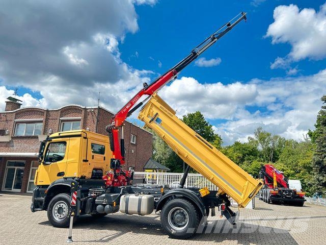 Mercedes-Benz 1835 Arocs 5+ 3Skipper Fassi F125A 4x Hydrl. Camion ribaltabili