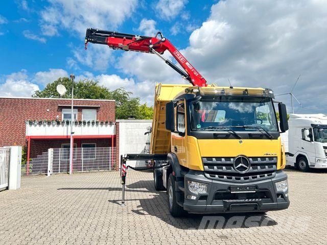 Mercedes-Benz 1835 Arocs 5+ 3Skipper Fassi F125A 4x Hydrl. Camion ribaltabili