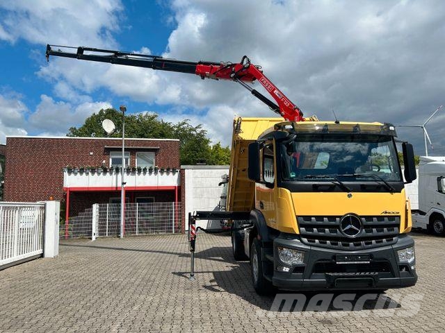 Mercedes-Benz 1835 Arocs 5+ 3Skipper Fassi F125A 4x Hydrl. Camion ribaltabili