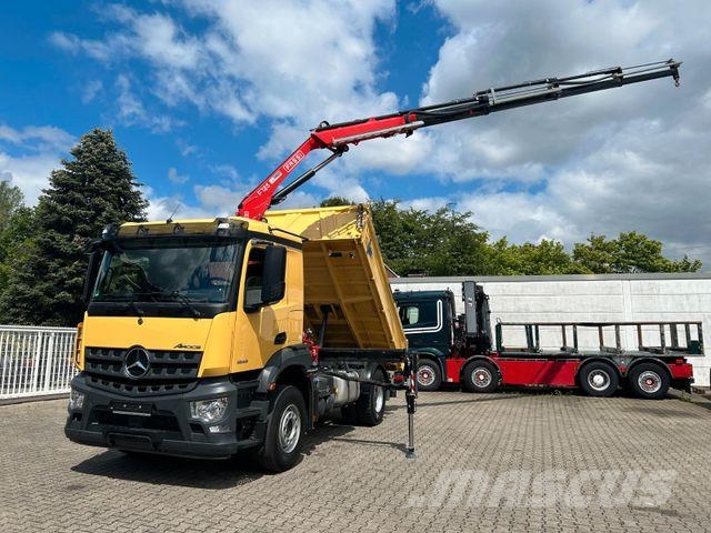 Mercedes-Benz 1835 Arocs 5+ 3Skipper Fassi F125A 4x Hydrl. Camion ribaltabili