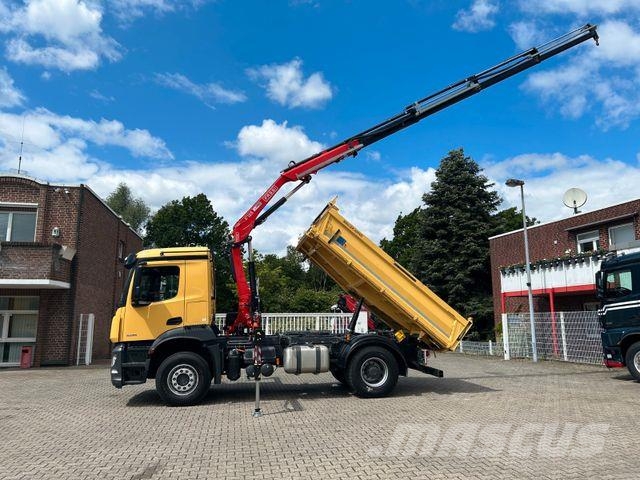 Mercedes-Benz 1835 Arocs 5+ 3Skipper Fassi F125A 4x Hydrl. Camion ribaltabili