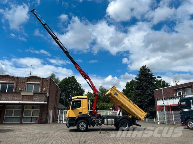 Mercedes-Benz 1835 Arocs 5+ 3Skipper Fassi F125A 4x Hydrl. Camion ribaltabili