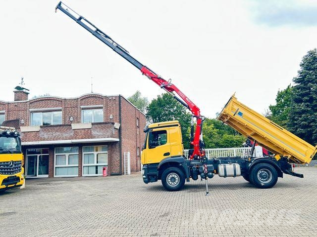 Mercedes-Benz 1835 Arocs 5+ 3Skipper Fassi F125A 4x Hydrl. Camion ribaltabili