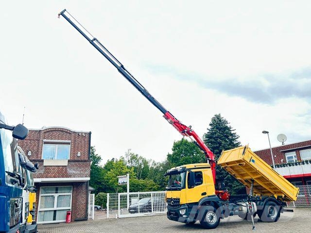 Mercedes-Benz 1835 Arocs 5+ 3Skipper Fassi F125A 4x Hydrl. Camion ribaltabili