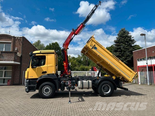 Mercedes-Benz 1835 Arocs 5+ 3Skipper Fassi F125A 4x Hydrl. Camion ribaltabili