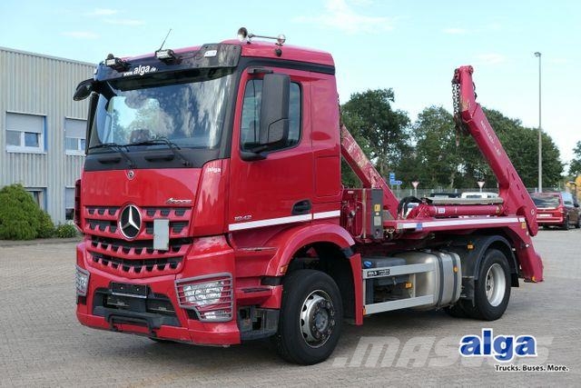 Mercedes-Benz 1842 L Arocs 4x2, Meiller AK 12.T, Funk, AC, AHK Camiones con gancho