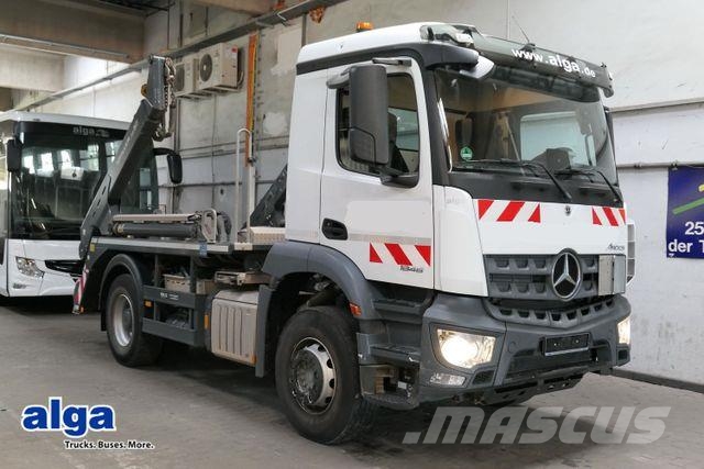Mercedes-Benz 1846 AL Arocs 4x2, Meiller AK 12.T, Funk, 66tkm Razstavljivi tovornjaki z žičnimi dvigali