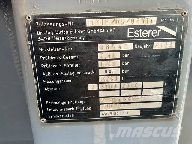 Mercedes-Benz 1846 | Esterer A1+A3*14.060ltr.*Oben/Unten*Reta. Camiones cisterna