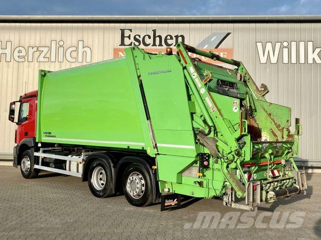 Mercedes-Benz 2533 6x2/Lenk|FAUN Powerpress*Kamera*3x Sitze*AC Waste trucks