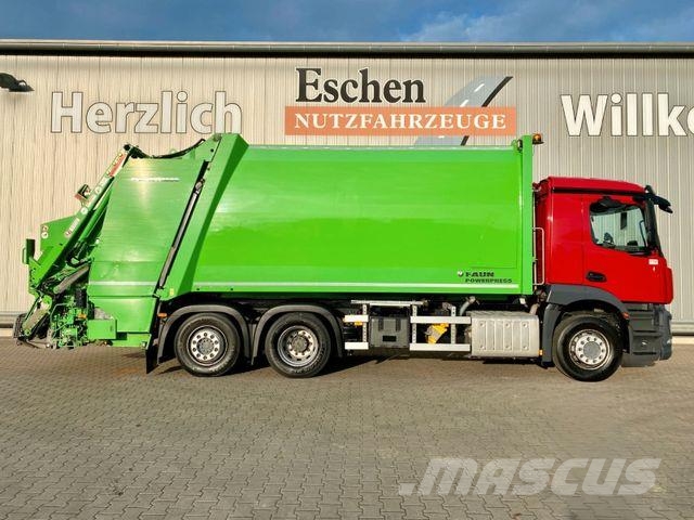 Mercedes-Benz 2533 6x2/Lenk|FAUN Powerpress*Kamera*3x Sitze*AC Waste trucks