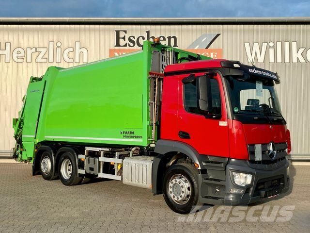Mercedes-Benz 2533 6x2/Lenk|FAUN Powerpress*Kamera*3x Sitze*AC Waste trucks