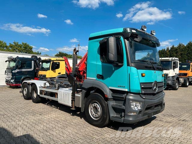 Mercedes-Benz 2543 Meiller Abroller +MKG HLK76A2 Kran +Greifer Camiones polibrazo
