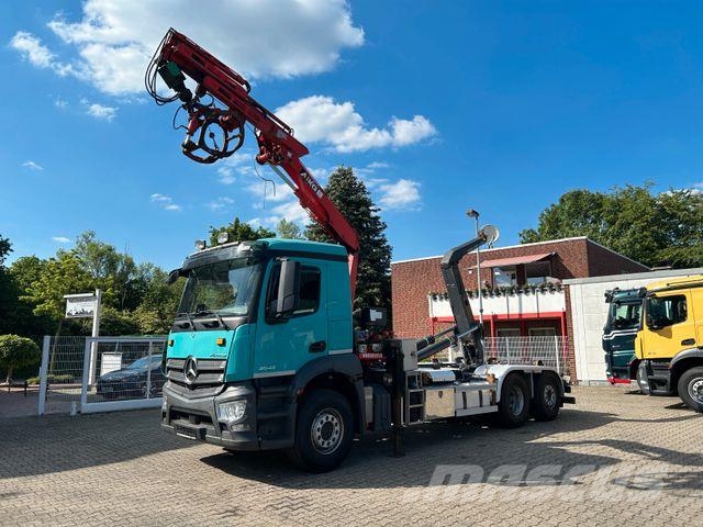 Mercedes-Benz 2543 Meiller Abroller +MKG HLK76A2 Kran +Greifer Camiones polibrazo