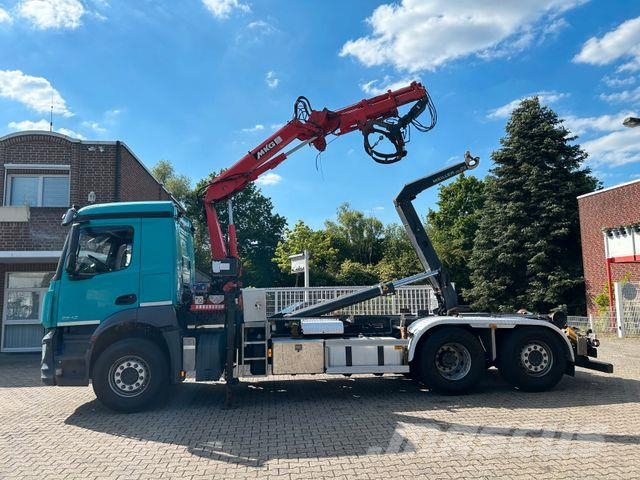 Mercedes-Benz 2543 Meiller Abroller +MKG HLK76A2 Kran +Greifer Camiones polibrazo