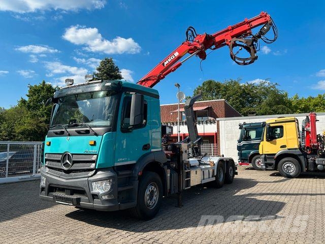 Mercedes-Benz 2543 Meiller Abroller +MKG HLK76A2 Kran +Greifer Camiones polibrazo