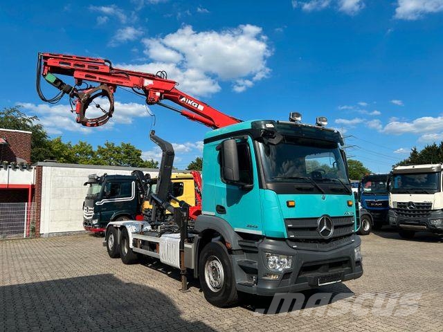 Mercedes-Benz 2543 Meiller Abroller +MKG HLK76A2 Kran +Greifer Camiones polibrazo