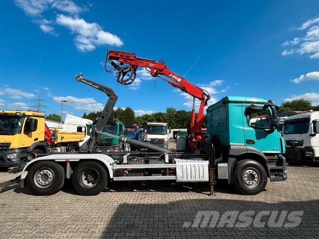 Mercedes-Benz 2543 Meiller Abroller +MKG HLK76A2 Kran +Greifer Camiones polibrazo