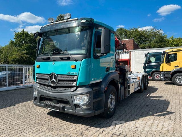 Mercedes-Benz 2543 Meiller Abroller +MKG HLK76A2 Kran +Greifer Camiones polibrazo