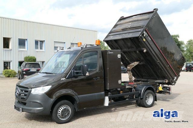 Mercedes-Benz 516 FG Sprinter, 3,to. AHK, Klima, Navi, 3. Sitz شاحنات قلابة
