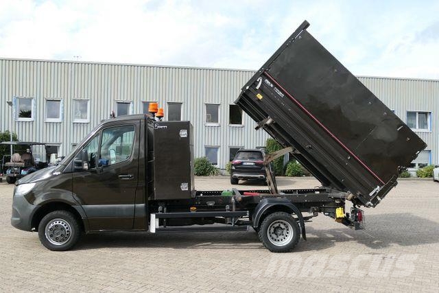Mercedes-Benz 516 FG Sprinter, 3,to. AHK, Klima, Navi, 3. Sitz شاحنات قلابة