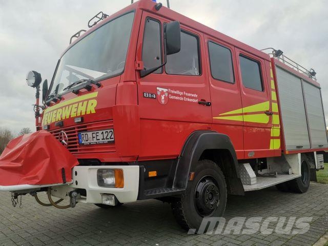Mercedes-Benz 814F LF8/Feuerwehrlöschfahrzeug/Vorbaupume Box body