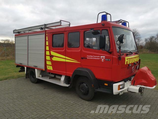 Mercedes-Benz 814F LF8/Feuerwehrlöschfahrzeug/Vorbaupume Box body