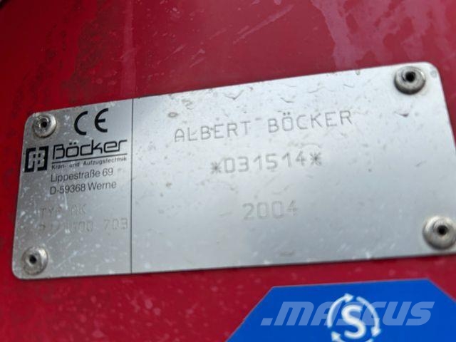 Mercedes-Benz 815 Dachdeckerkran Böcker 32 Meter + Seilwinde Kranwagen