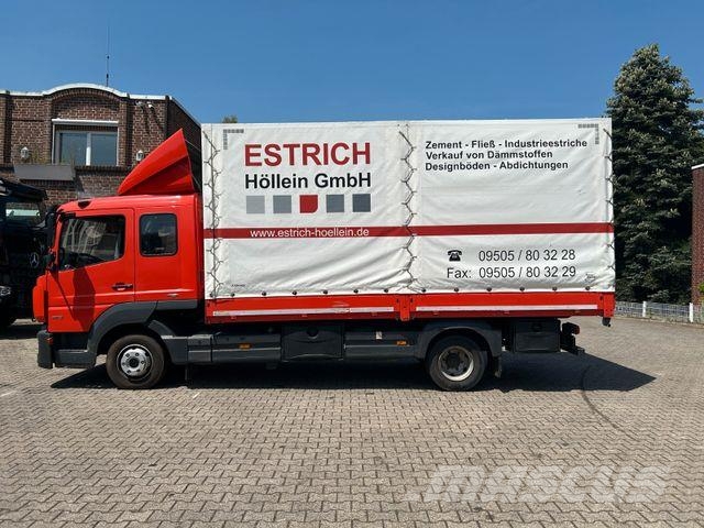 Mercedes-Benz 818 Atego mit Schlafkabine 5.2 Meter Pritsche L Camiones de caja de lona