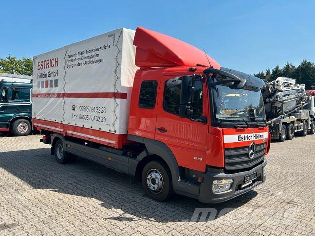 Mercedes-Benz 818 Atego mit Schlafkabine 5.2 Meter Pritsche L Camiones de caja de lona
