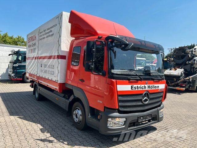 Mercedes-Benz 818 Atego mit Schlafkabine 5.2 Meter Pritsche L Camiones de caja de lona