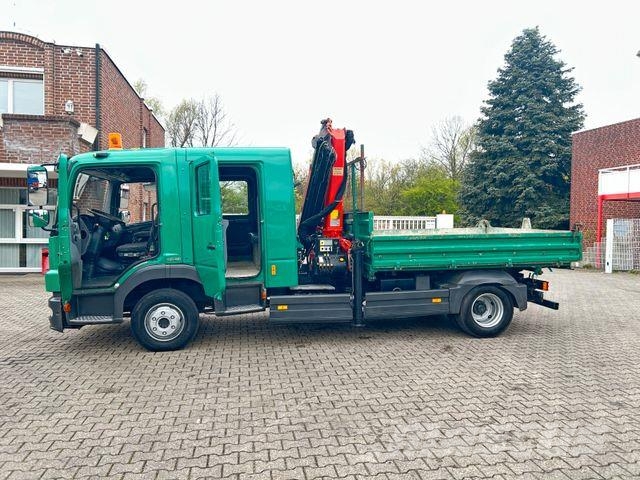 Mercedes-Benz 822 Atego Doppelkabine 3Skipper + PK 7501 Kran Camiones grúa