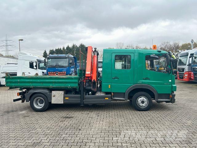 Mercedes-Benz 822 Atego Doppelkabine 3Skipper + PK 7501 Kran Camiones grúa