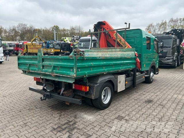 Mercedes-Benz 822 Atego Doppelkabine 3Skipper + PK 7501 Kran Camiones grúa