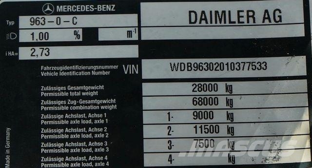Mercedes-Benz ACTROS / 2543 / 6 X 2 / SKRZYNIOWY + HDS / FASSI Camiones grúa
