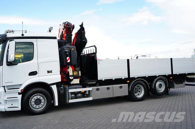 Mercedes-Benz ACTROS / 2543 / 6 X 2 / SKRZYNIOWY + HDS / FASSI Camiones grúa